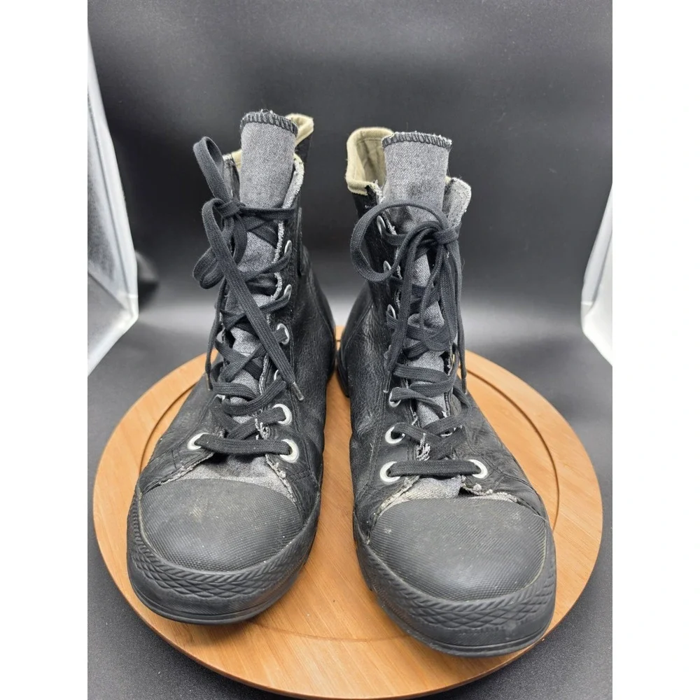 Coverse Black Leather High Top Sargent Outsider Boot Style Sneaker Mens‎ Size 11